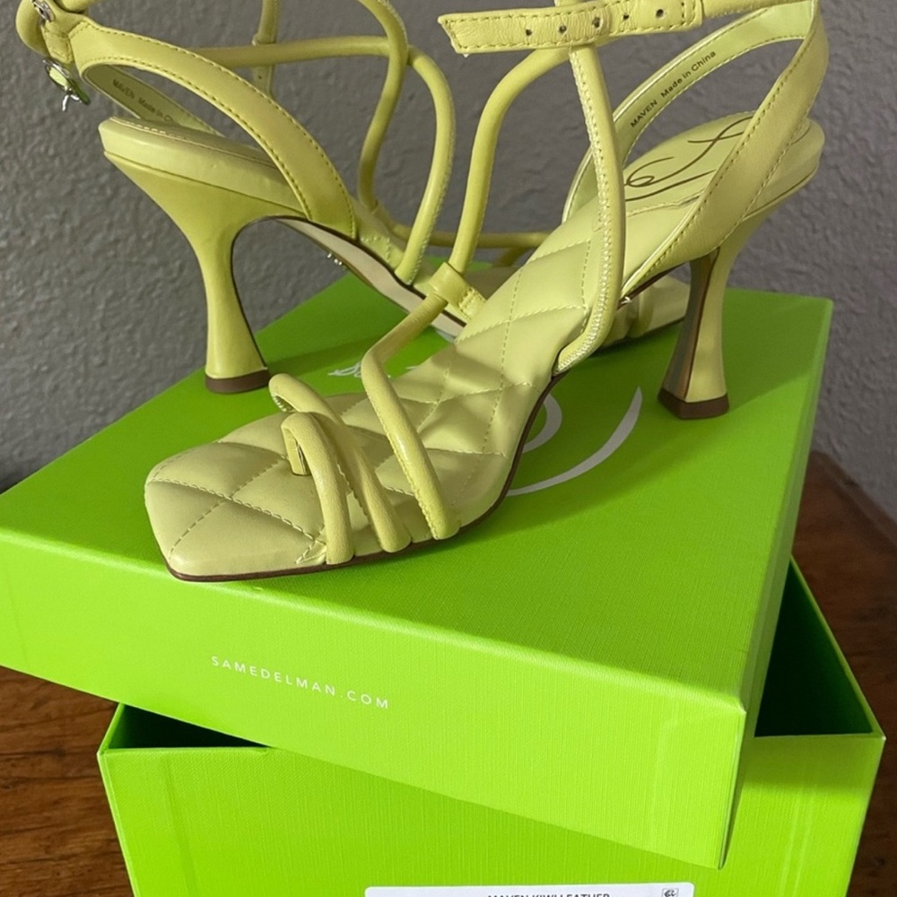 Sam Edelman Women's Lime Strappy Heels